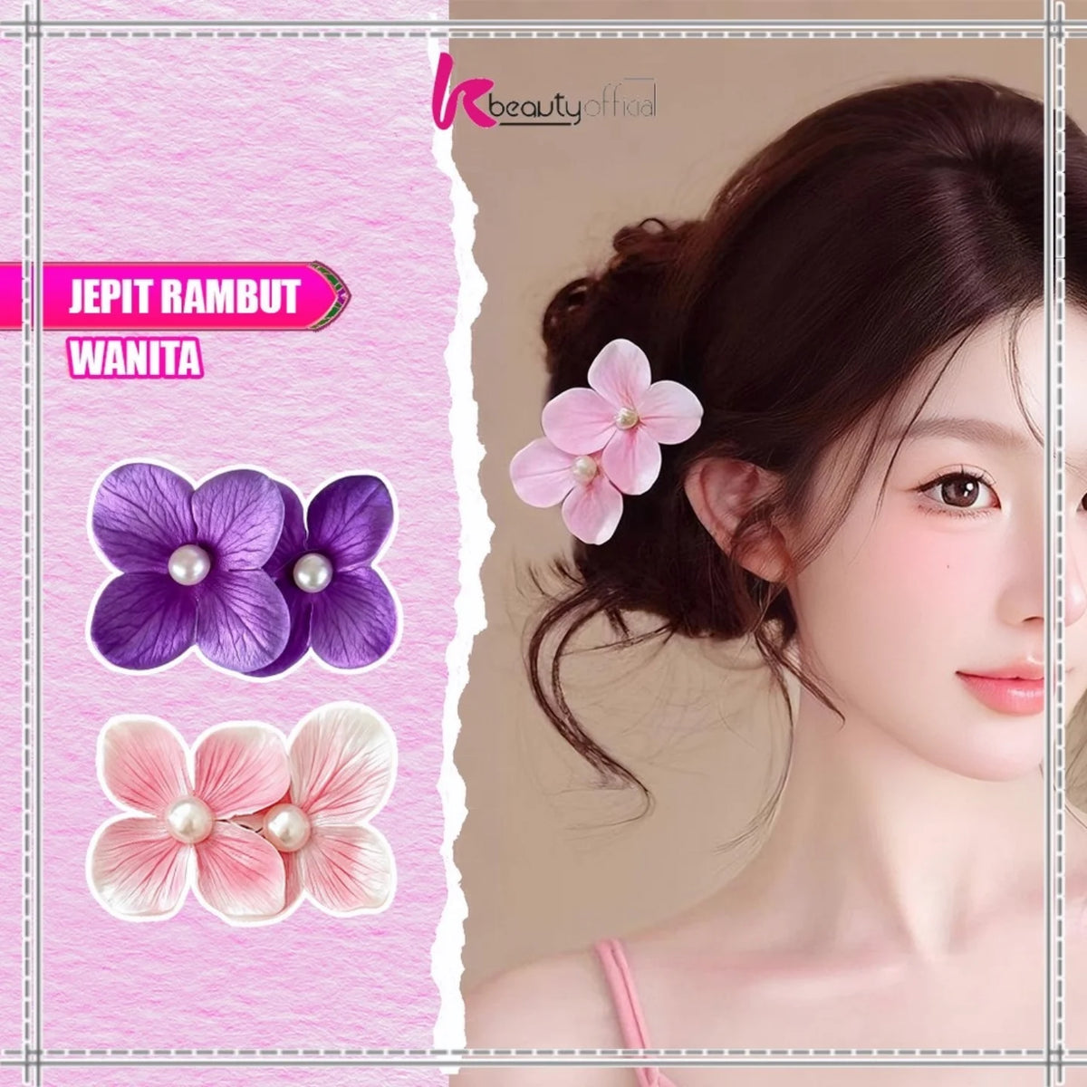 Cute flower clip