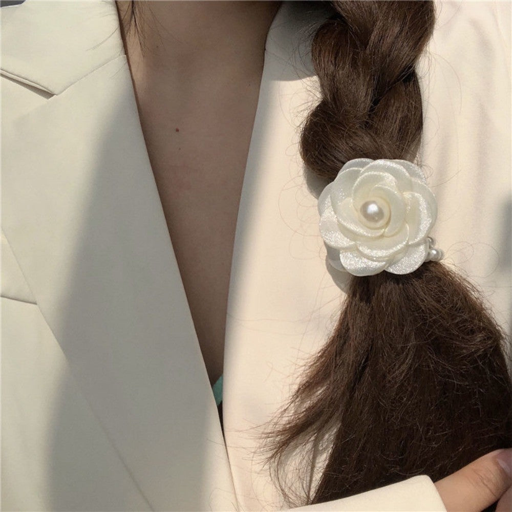 Flower pearl rubber band
