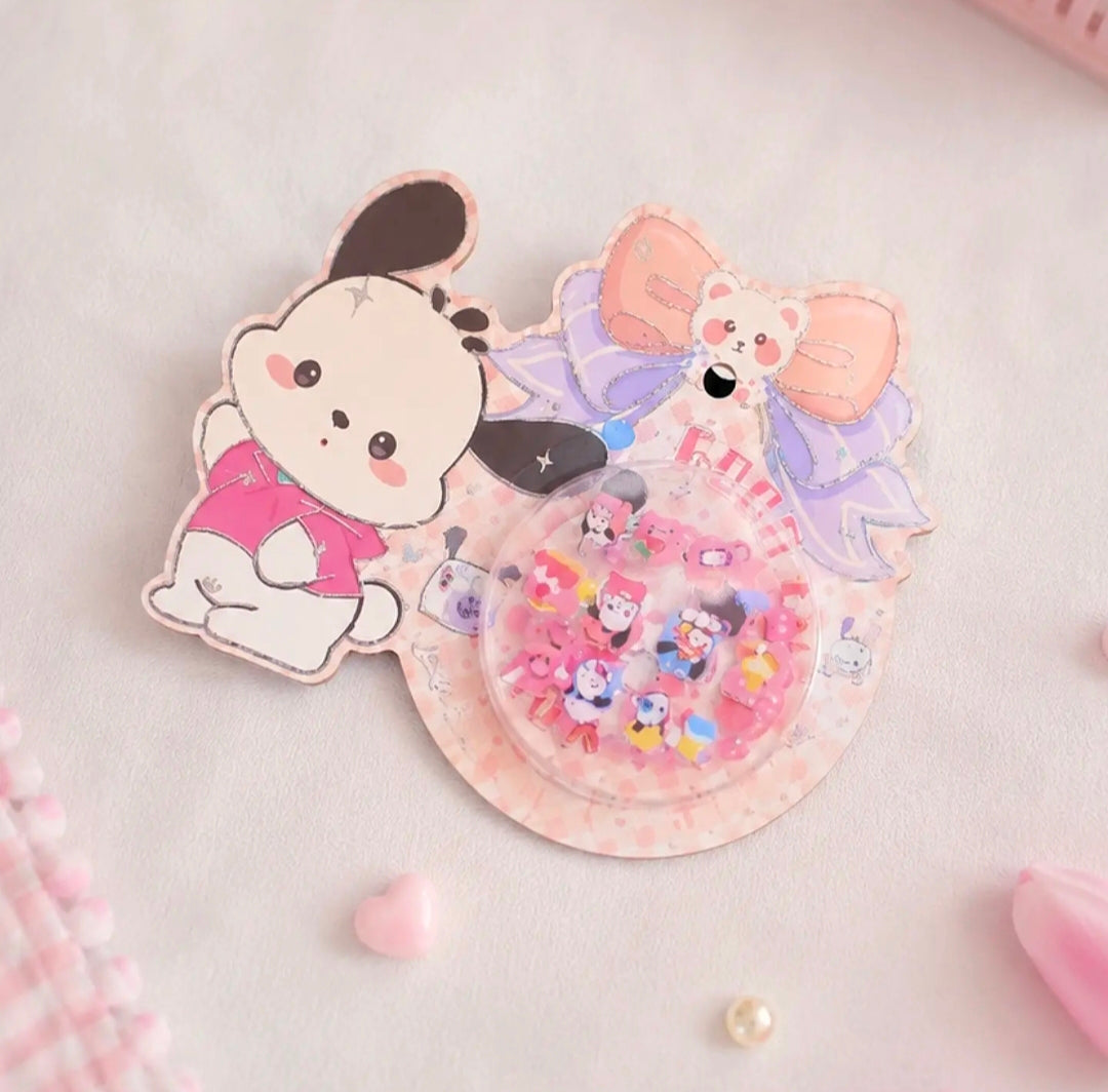 Sanrio nail stickers & Bracelet