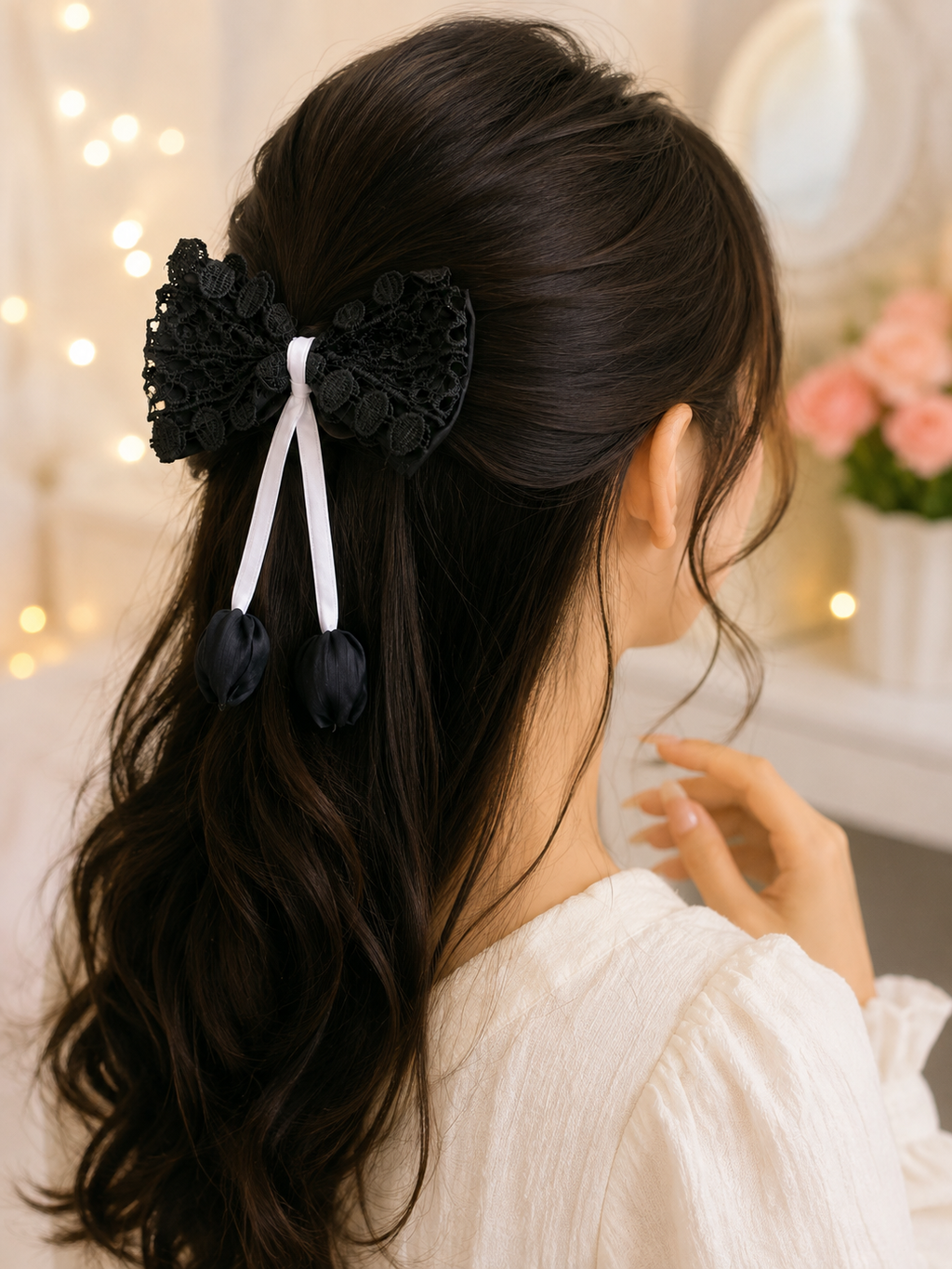 Designer Bow tail Clip