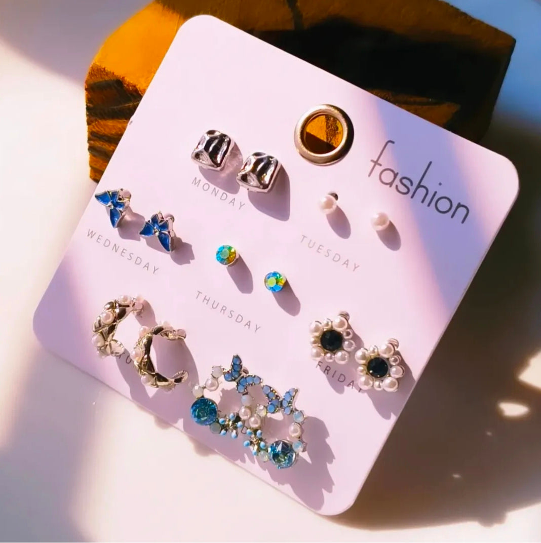 Korean Stud earrings set