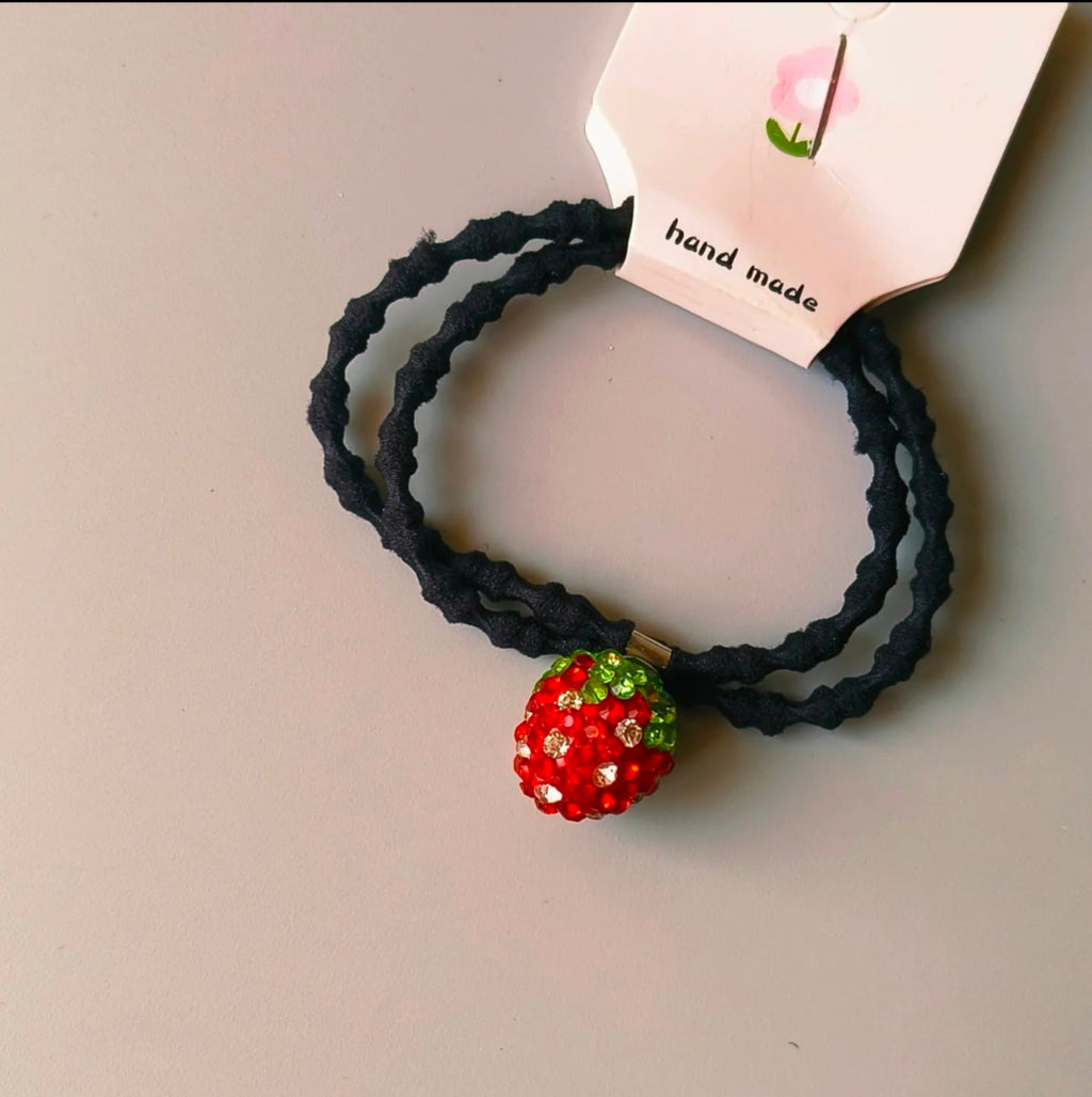 Cute straberry hair tie