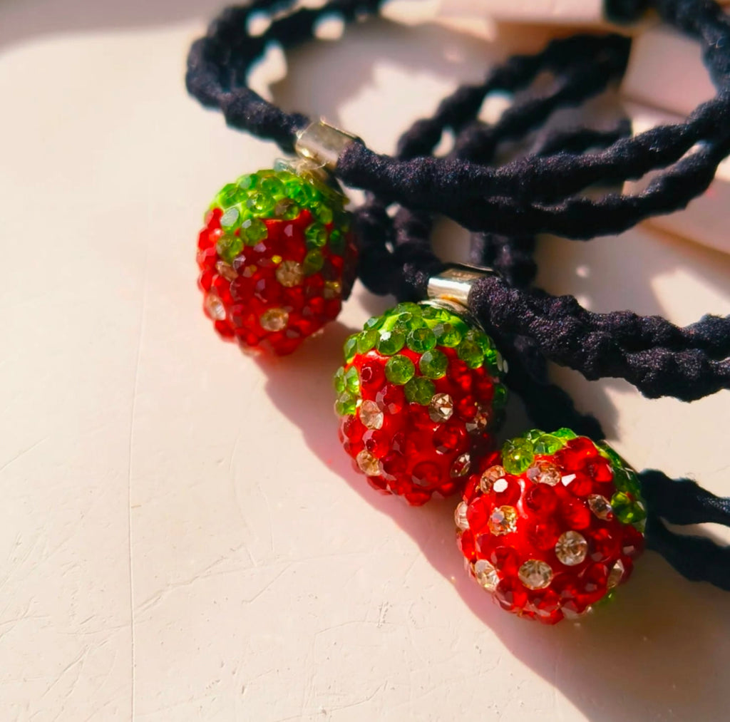 Cute straberry hair tie