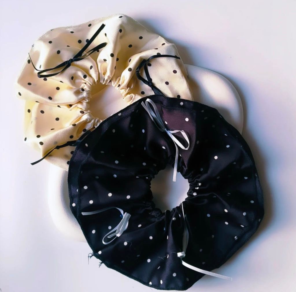 Polka Dot bow Scrunchies