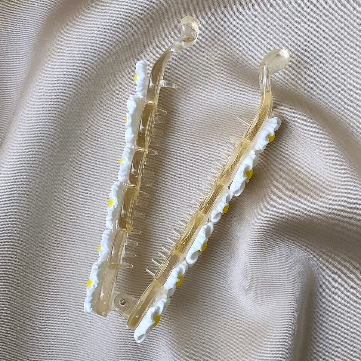Flower banana clips
