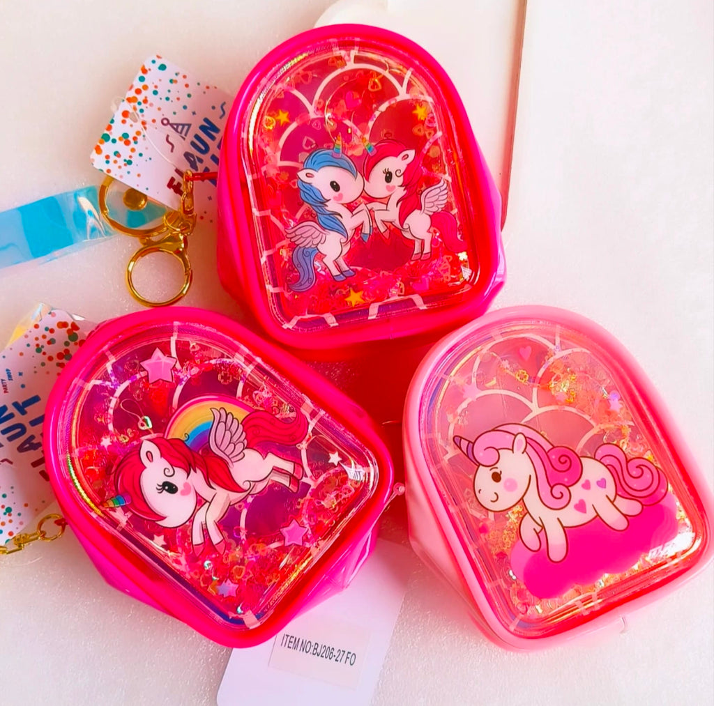 Unicorn bag keychain