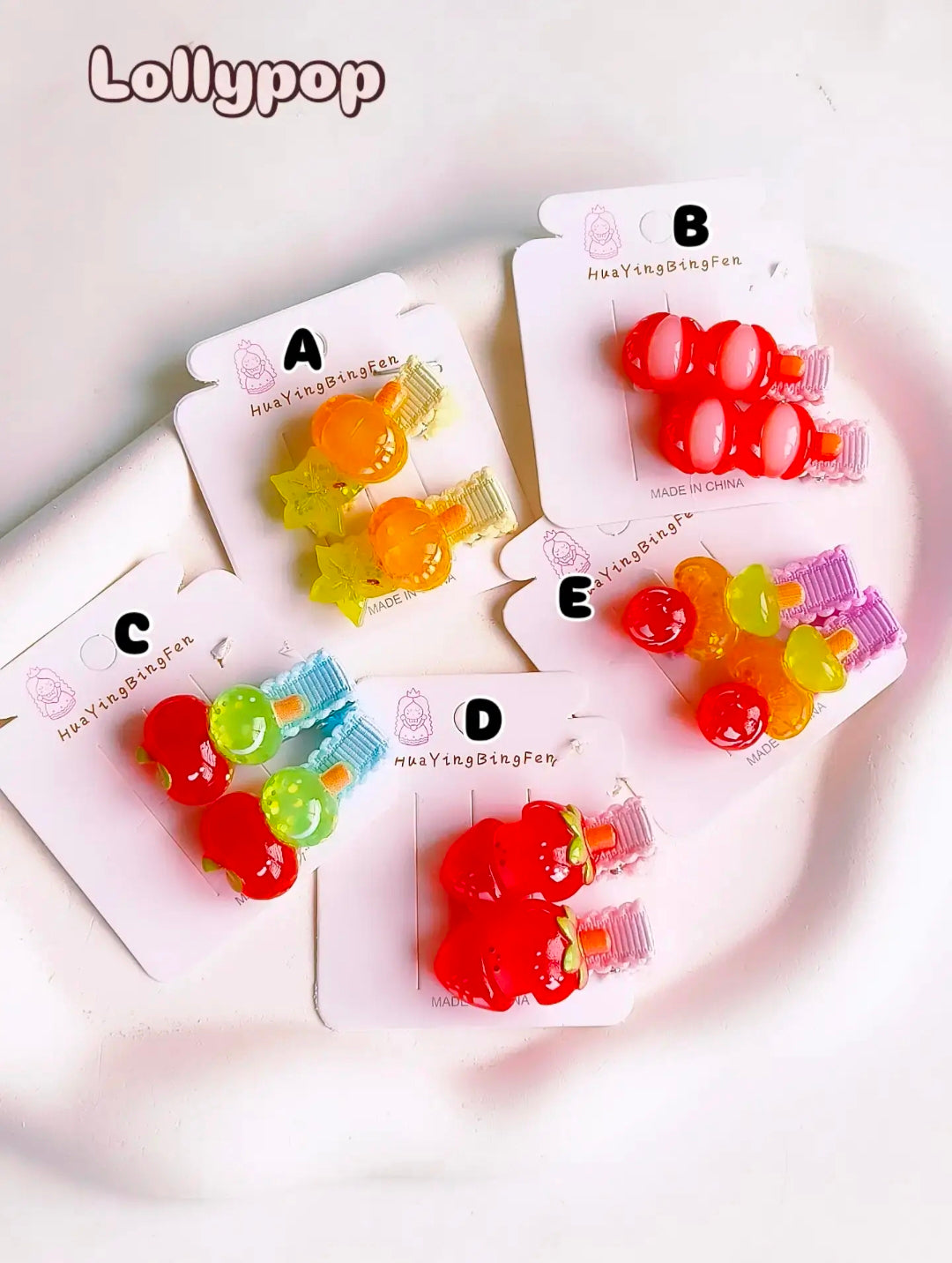 Lollypop Hair Clips