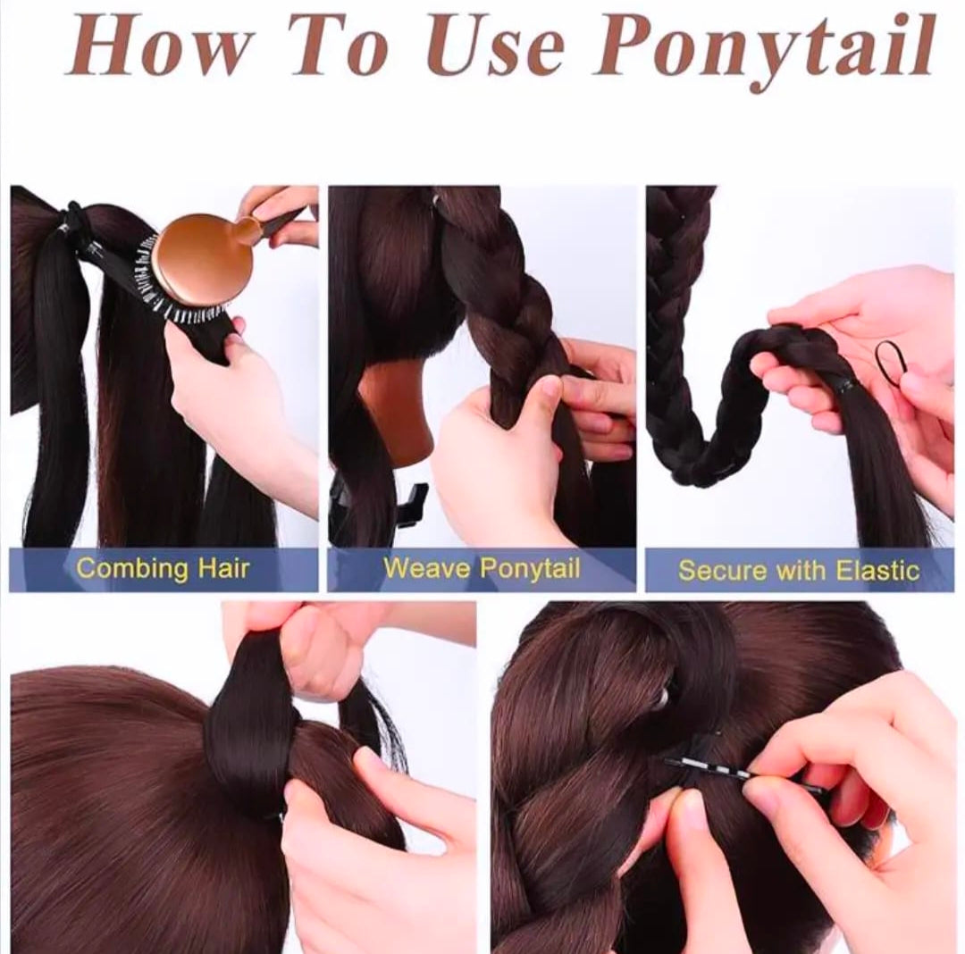 Wig extension hair tie