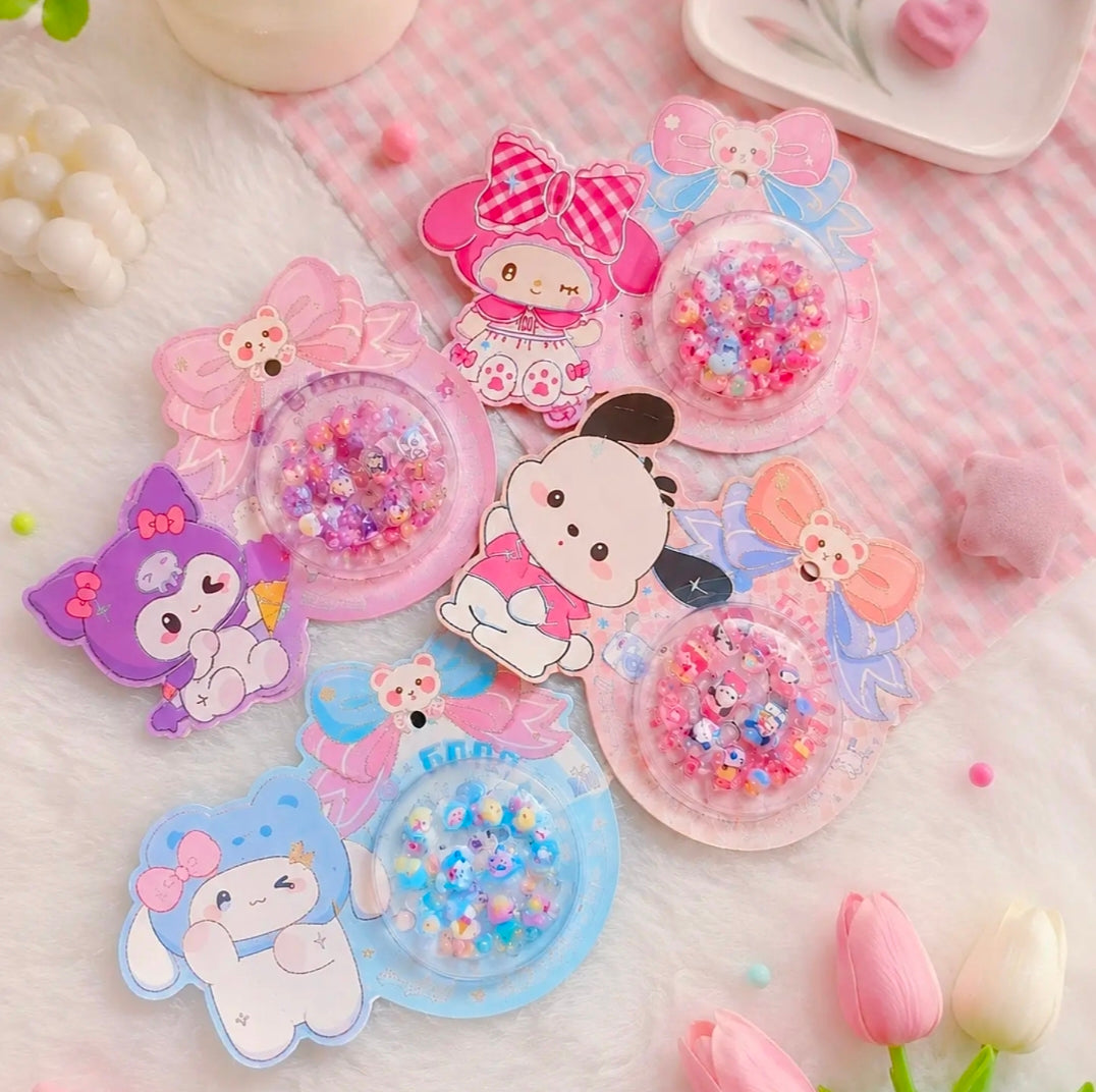 Sanrio nail stickers & Bracelet